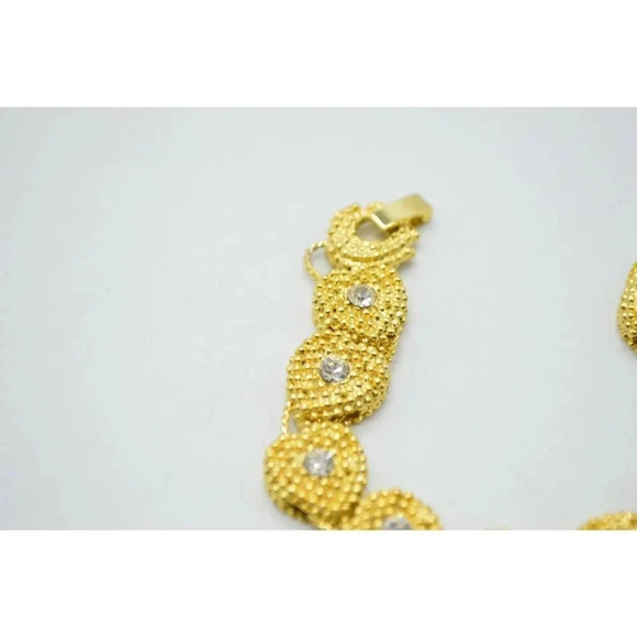 Clear Rhinestone Heart Slide Chain Link Clear Rhin - Picture 2 of 7